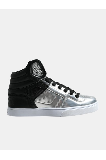 Mens Osiris Clone Skateboarding Shoes Sweyda/Silver/Charcoal/Org 