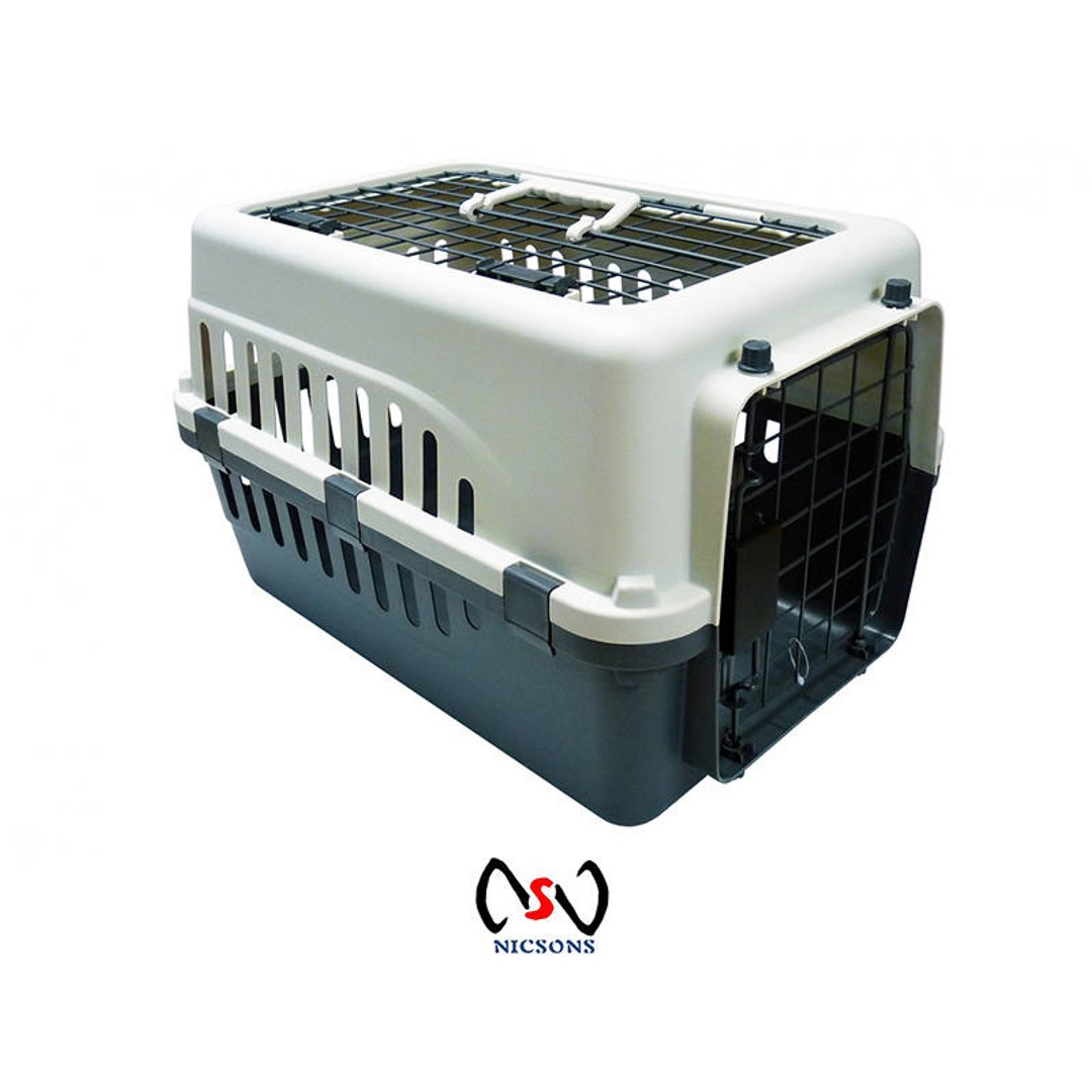 Dog Cat Vet Carrier Travel Cage 51x34x33cm mini