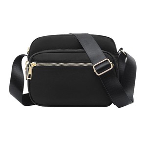Womens Shoulder Bag Crossbody Purse Bag Zipper Sling Bag Handbag Black