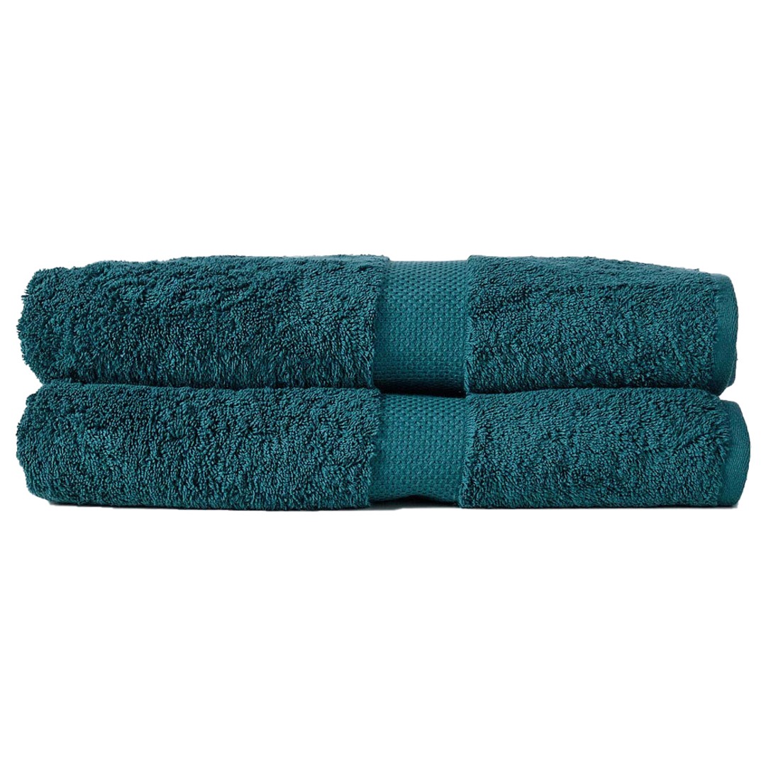 2pc Canningvale Royal Splendour Bath Sheet Set Azzurrite Teal Home/Bathroom, , hi-res