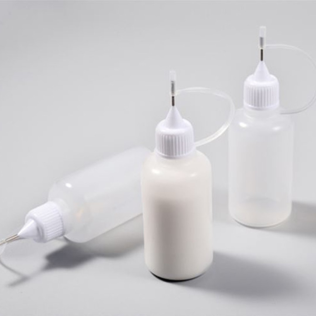 2PCS 30ML Handmade Glue Applicator Reuse Needle Squeeze Bottle For Paper Quilling DIY Scrapbooking Paper 