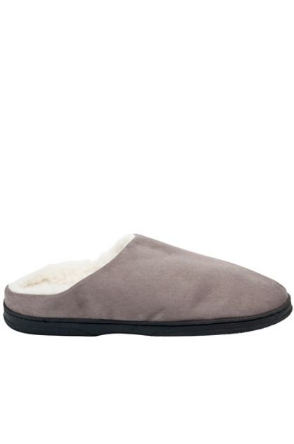 Frank By Exist Slide On Slipper Soft Faux Wool Mens | Spendless Shoes ...