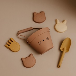 Classical Child Beach Bucket & Toys Set - Pink Cat