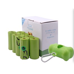 120 Biodegradable Poop Bags with Dispenser