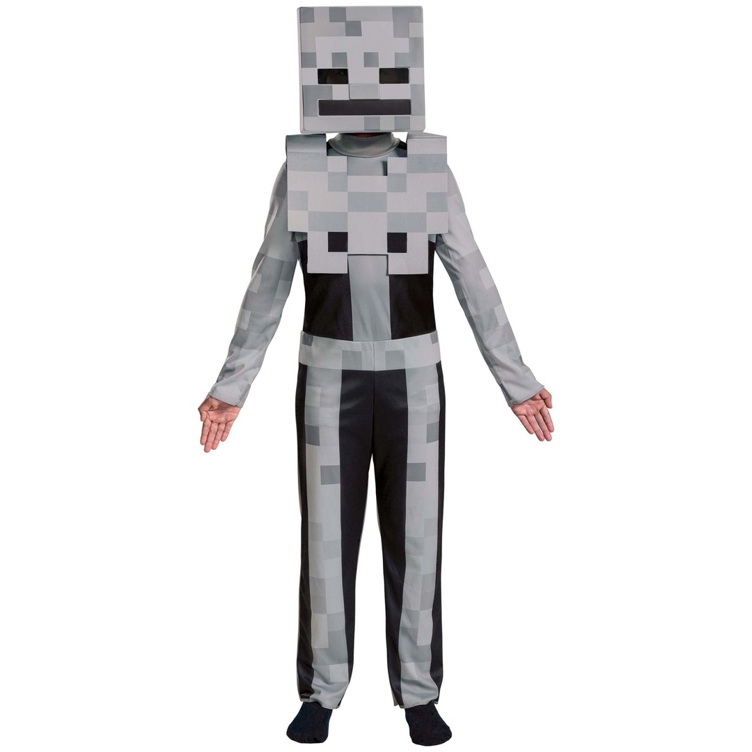 Costume King® Minecraft Skeleton Classic Mod Video Game Grey Halloween Child Boys Costume