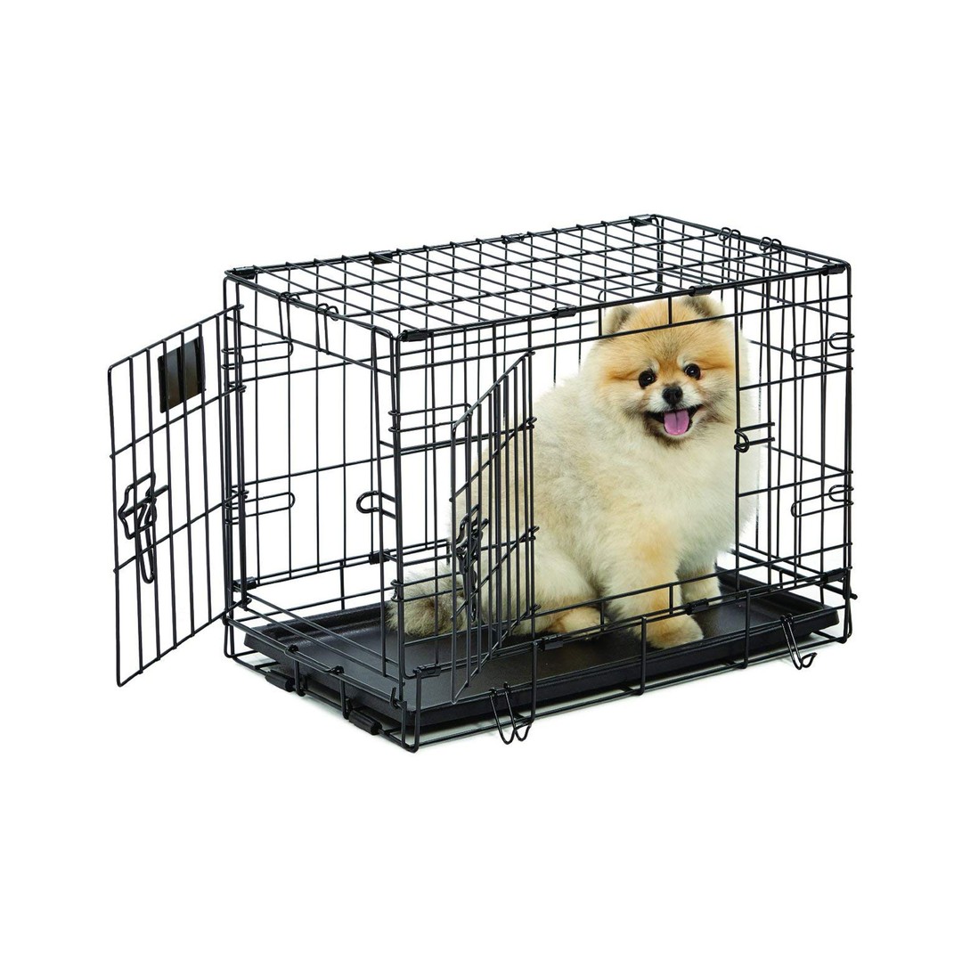Fetch Dog Crate Cage Double Door Foldable - X-Small