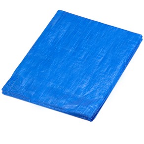 Polyethylene Waterproof 7.2x5.4m Tarpaulin Plastic Cover Canopy Sheet Tarp Blue