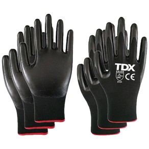 TDX Nitrile Smooth Coated Gloves - Size 8 | M | 3 Pack