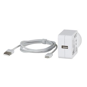 Wall Charger w/ Cable for iPhone iPad iPod (2.4A)