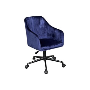 TSB Living Lilac Office Chair Velvet Blue