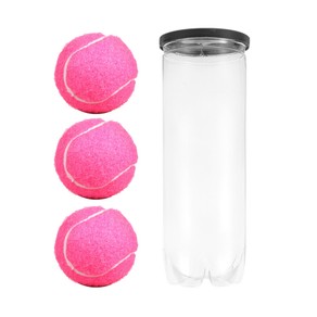 3Pcs Pink High Bounce Practice Tennis Balls for Beginners