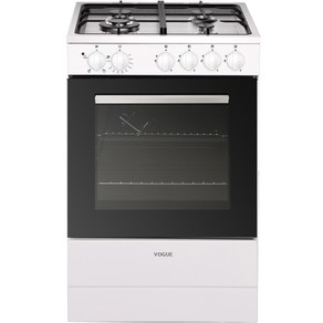 Vogue Freestanding Oven 50cm with Gas Cooktop - White