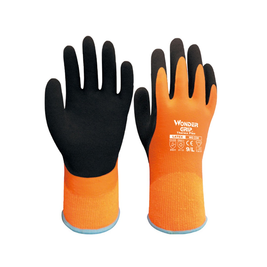 Pair of Thermal Winter Work Gloves Water-resistant Palm and Back Warm Gloves