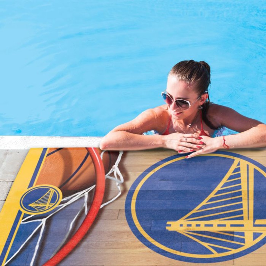 WINCRAFT Officially Licensed NBA Beach Towel - Golden State Warriors, Golden State Warriors, hi-res