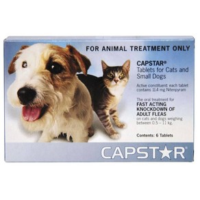 Capstar Cat Dog Flea Treatment 6 Tabs 0.5-11kg