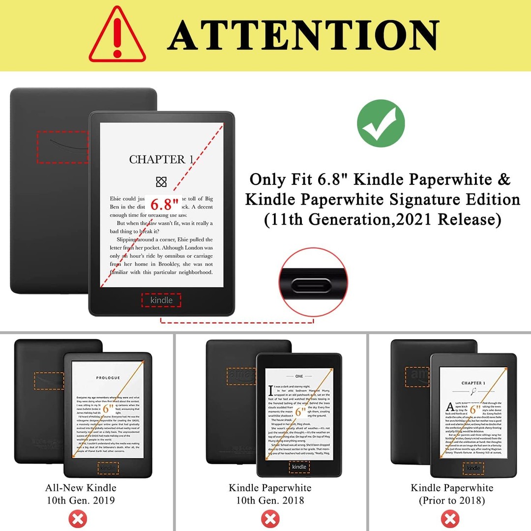 Kindle Paperwhite Case 2021/2022 Flip cover, Light Pink, hi-res