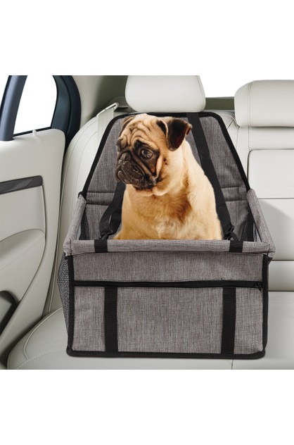 Pawz Pet Car Booster Seat Puppy Cat Dog Travel Protector Grey Themarket New Zealand - Dog Car Booster Seat Nz