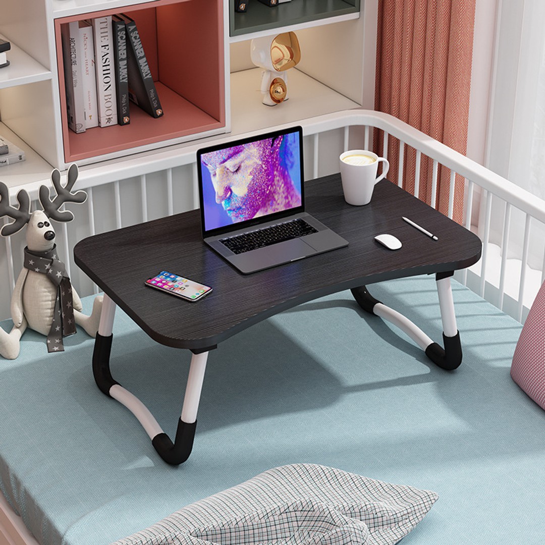 Portable Foldable Bed Laptop Table Black | The Warehouse