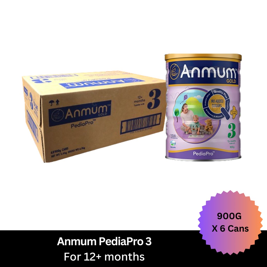 Anmum Gold PediaPro 3 Toddler Milk Powder 900g X 6 Can (12-36 months) TMK
