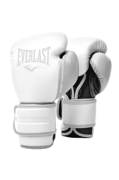 Everlast Powerlock2 Training Boxing Gloves White/Grey | Everlast Online ...