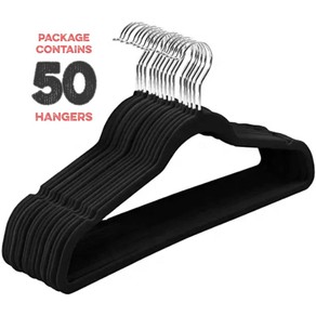 50Pack Velvet Hangers-45cm
