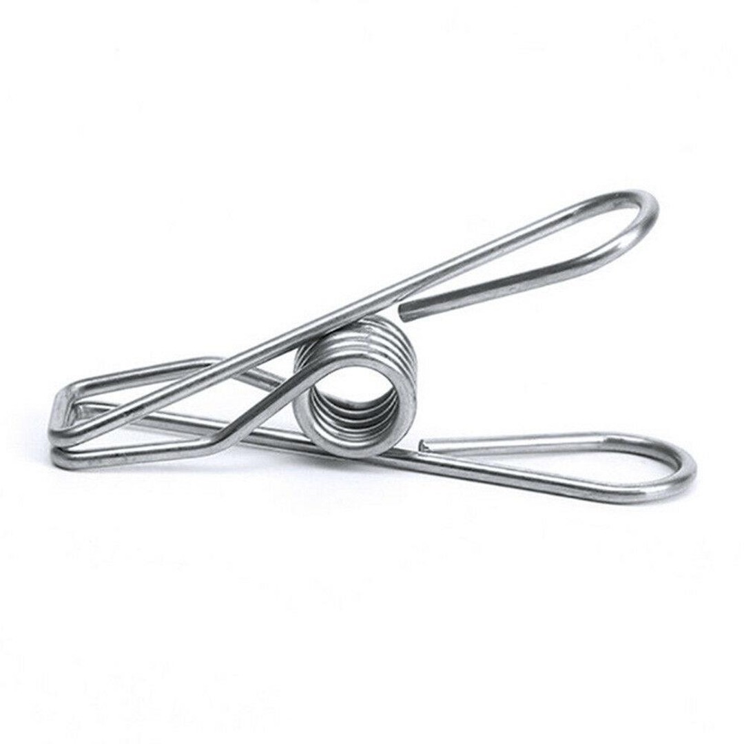 20x Socks Underwear Drying Laundry Clips, Silver, hi-res