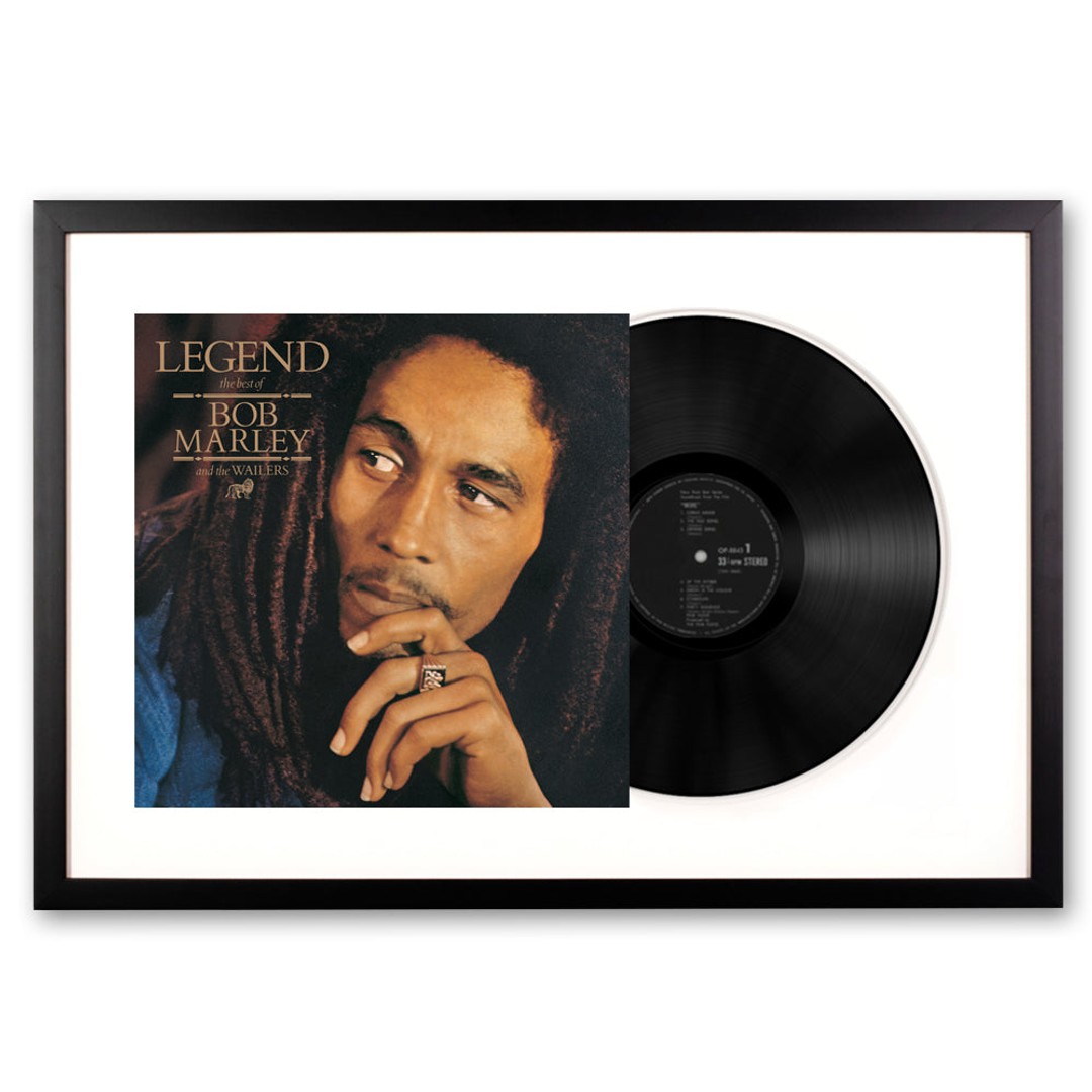 Framed Bob Marley - Legend - Vinyl Album Art | The Warehouse
