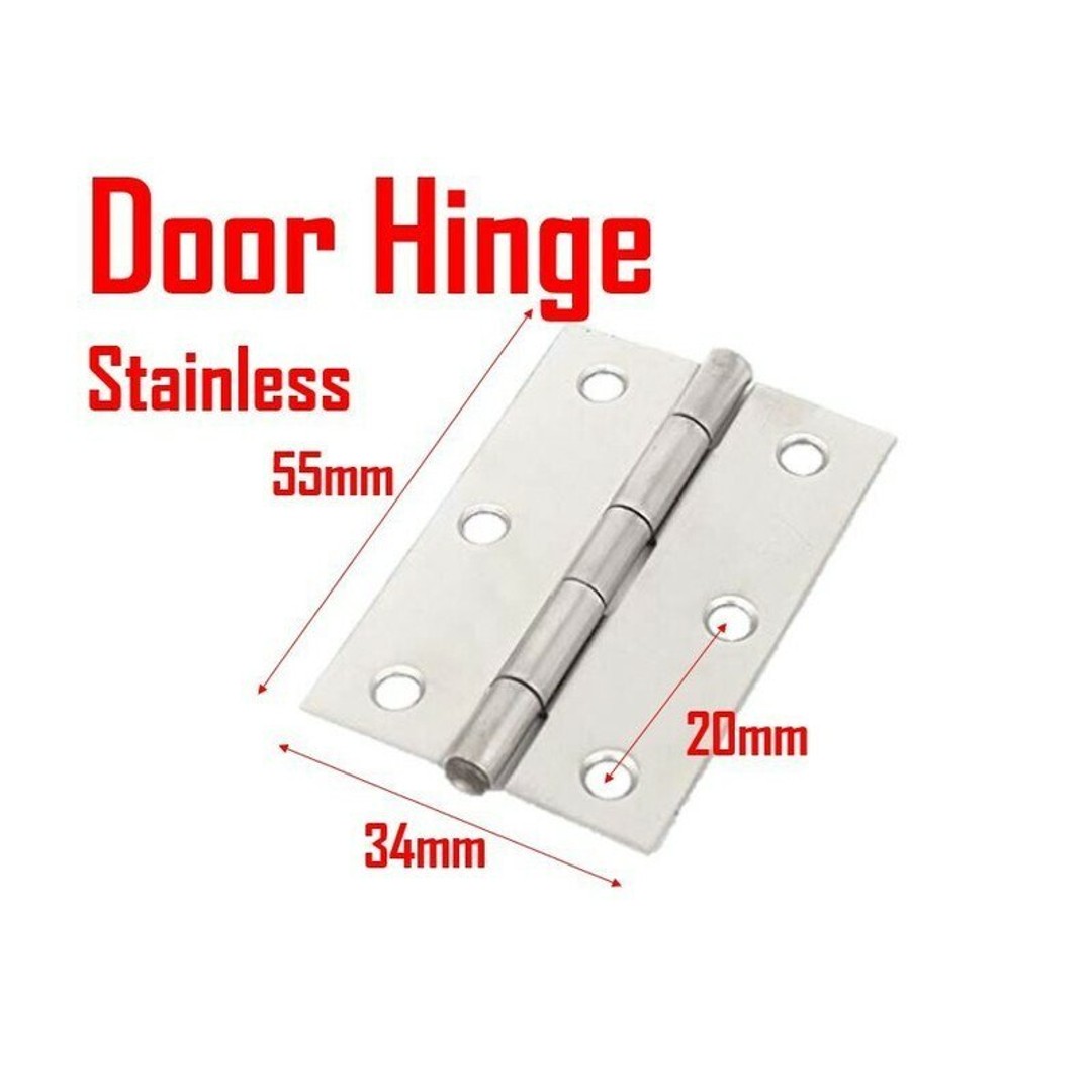 HES 55x34mm Hinge Cabinet Gate Closet Door Metal Hinge Stainless Steel