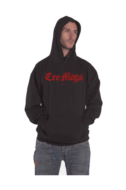 Cro-Mags Hoodie Best Wishes Band Logo new Official Mens Black Pullover ...