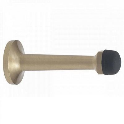 Windsor Brass Concealed Skirt Mount Door Stop Brushed Nickel