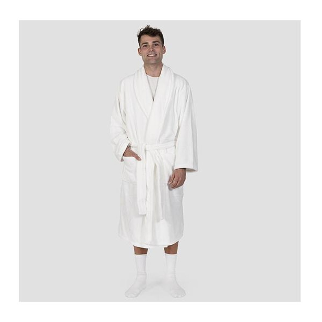 Bambury Microplush Bath Robe Large Xl, Blush, hi-res