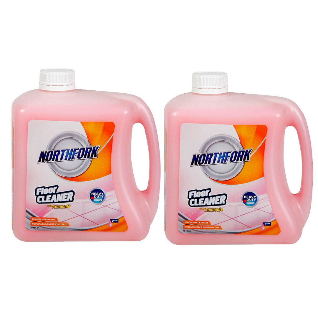 2x Northfork 2L Floor/Tiles Cleaning/Cleaner Dirt/Grease Remover w/ Ammonia