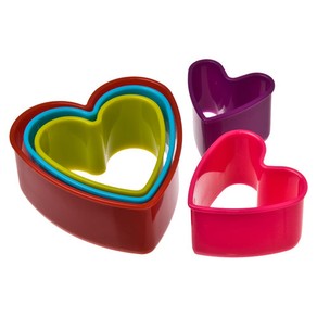 Appetito Heart Cookie Cutter (Set of 5)