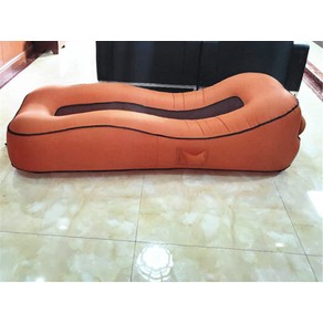 Lazy Inflatable Bed Air Sofa Outdoor Sleeping Camp Picnic - Coffee