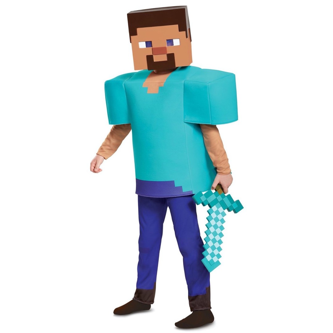 Costume King® Steve Deluxe Mojang Minecraft Player Video Game Dress Up Child Boys Costume