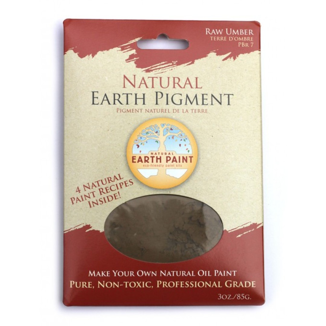 Natural Earth and Mineral Pigments, Pigment Colour : Raw Umber, Pigment Pack Size : 3 oz. (85g)