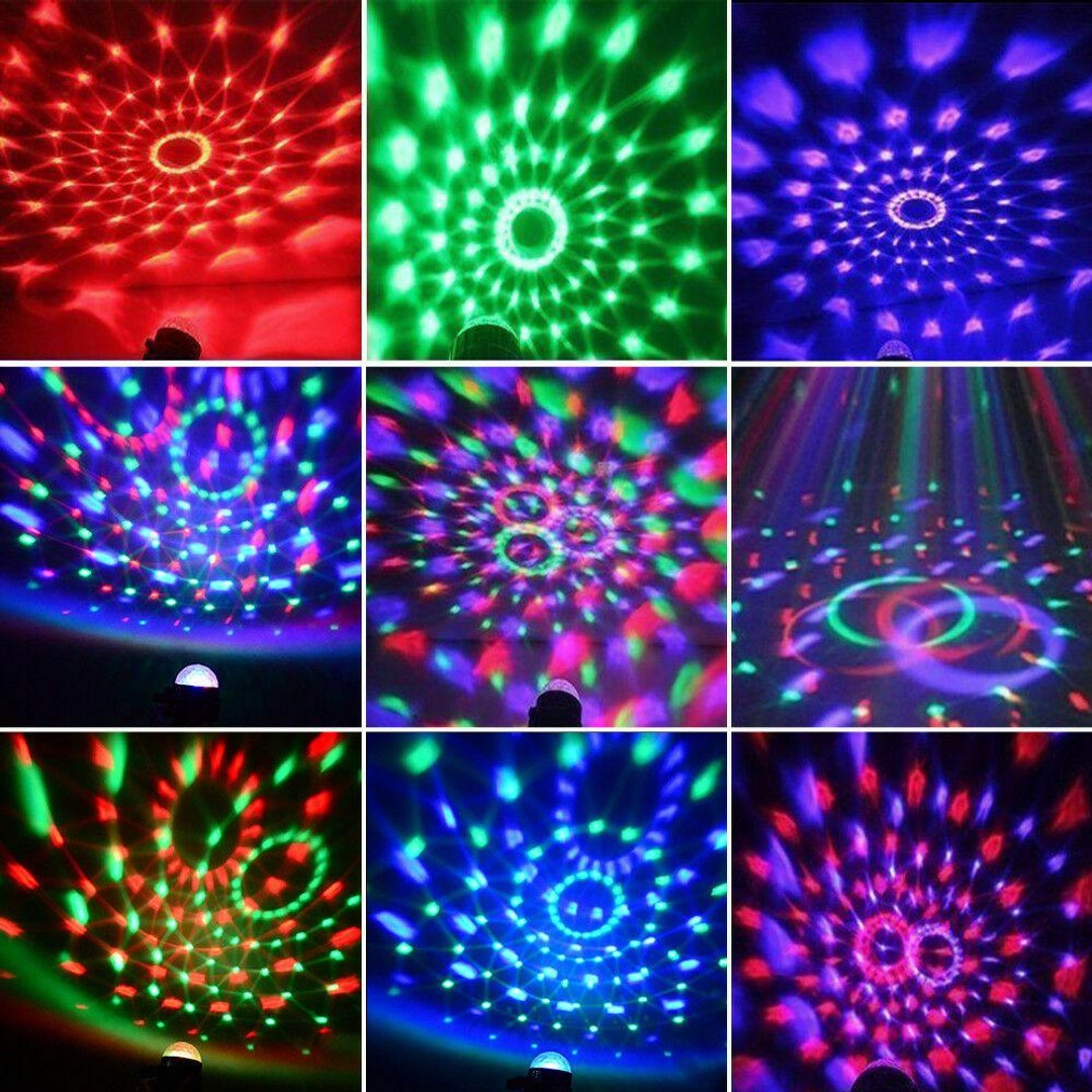 RGB LED Disco Ball DJ Party Light Effect Strobe Remote USB Auto Sound Activated, , hi-res