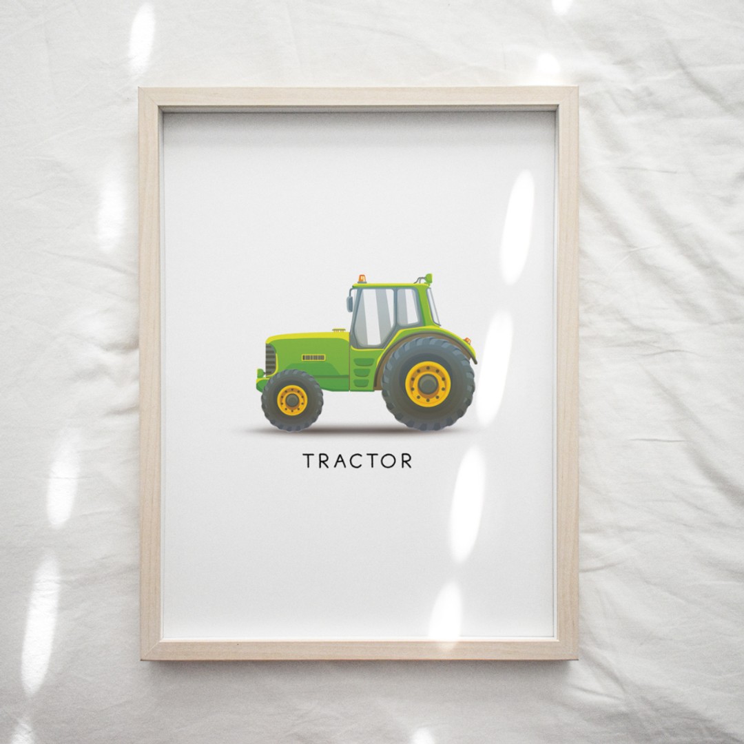 Lapin + Wolf Heavy Machinery - Tractor | Art Print