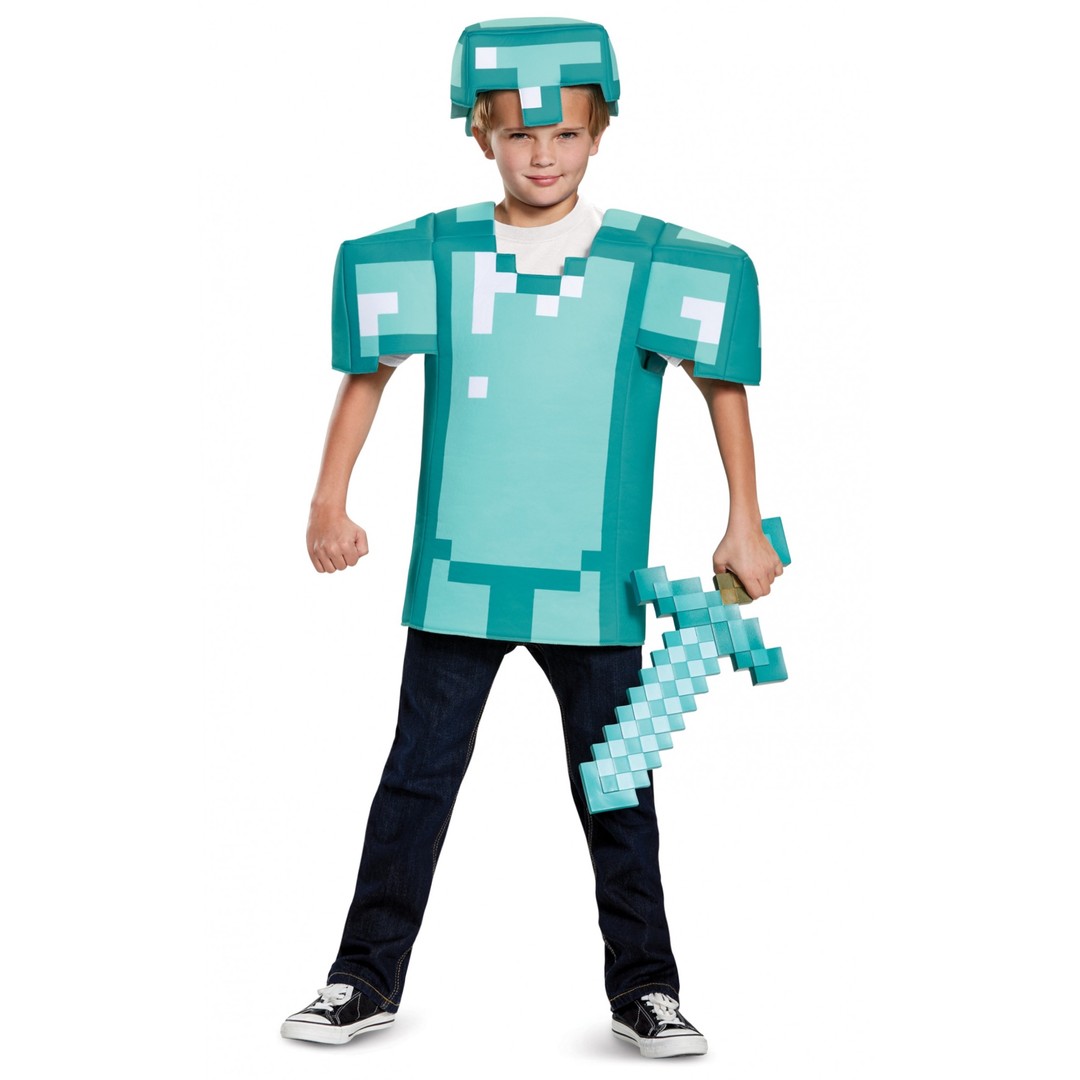 Costume King® Armor Mojang Minecraft Object Tiers Video Game Fancy Dress Up Boys Costume