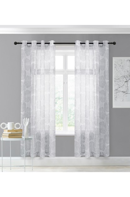 Eyelet Curtain 140x223cm Sherwood, Design Decor Curtains Aberdeen White