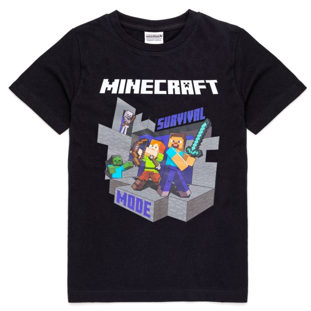 Minecraft Childrens/Kids Survival Mode T-Shirt | Minecraft Online ...