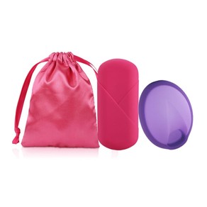 45ml Women Leak Proof Menstrual Cup Reusable Silicone Period Disc for Feminine Hygiene Purple