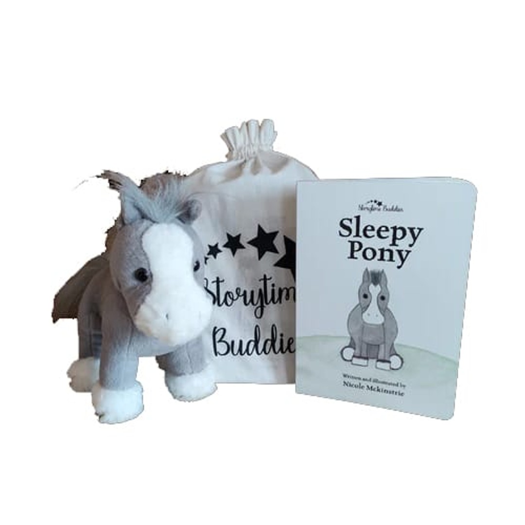 Squoodles Ltd Sleepy Pony Board Book & Toy Bundle