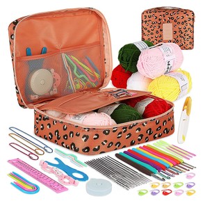 Set of 58Pcs Crochet Hooks Kit with Storage Bag for Beginners