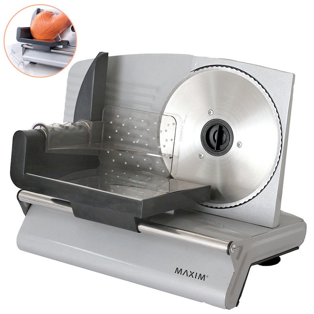 MAXIM 200W Electric Food Slicer Meat Cheese Fruit Vegetables Bread/Processor