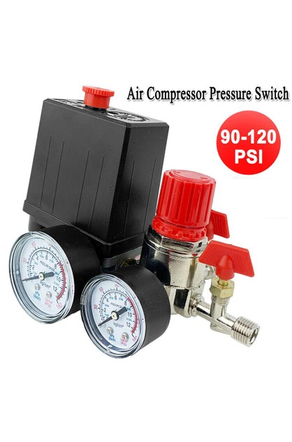 Replace Air Compressor Pressure Switch Auto Control Valve 90-120PSI Parts 