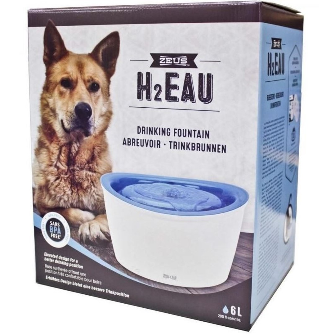 Zeus H2 EAU Dog Fresh Water Fountain 6L