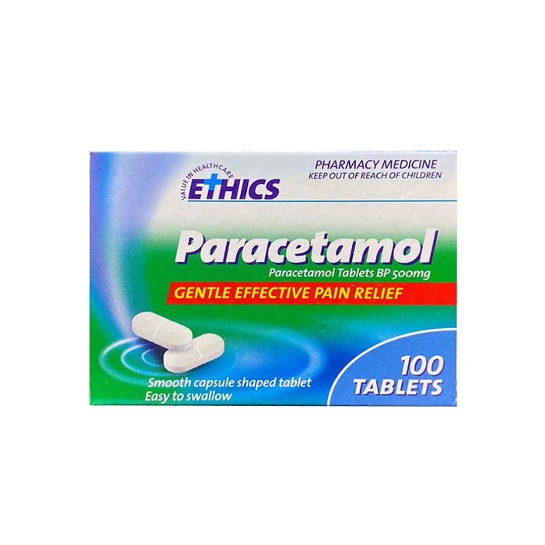 Ethics Paracetamol Classic 500mg Tablets, 100 pack (Quantity Limit 1)