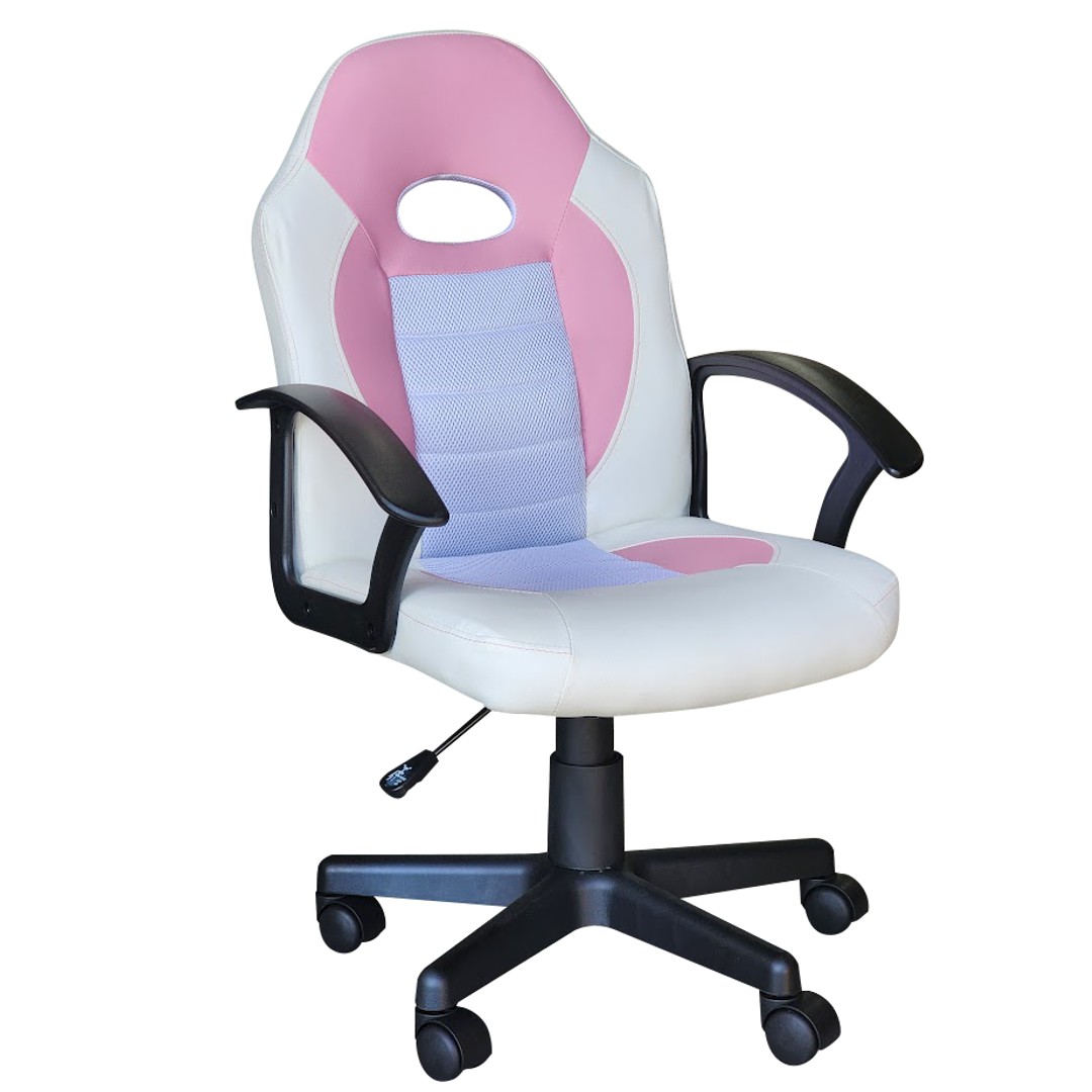 Instock Furniture & Living Pluto Gaming Chair Pink / White