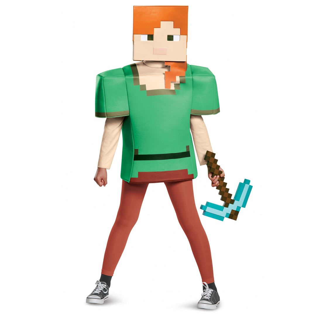 Costume King® Alex Classic Minecraft Video Game Player Miner Builder Hunter Girls Costume